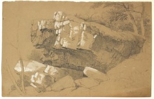 Studio di rocce, Newburgh, New York, 1849